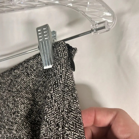 Talbots Midi Skirt Women's 6 Petite Grey Wool Silk Blend Side Zip Pull On - Picture 4 of 7